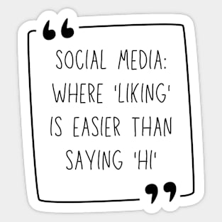 Sarcasm on Social Media - Truth with a Twist Sticker